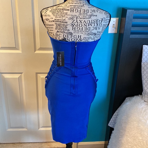Fashion Nova Royal Bandage dress size small - Picture 4 of 10